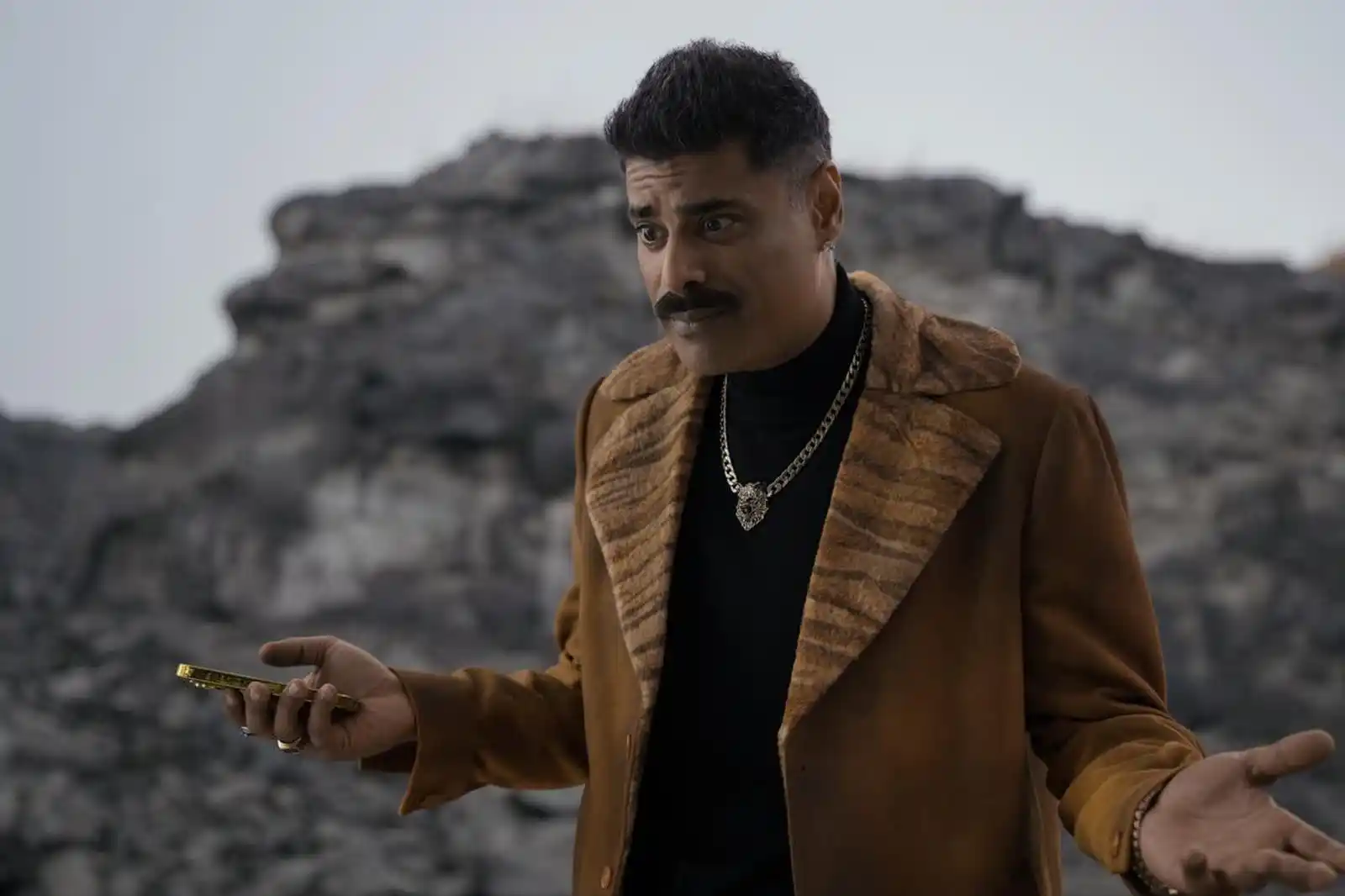 Sikandar Kher looking imposing and dangerously calm